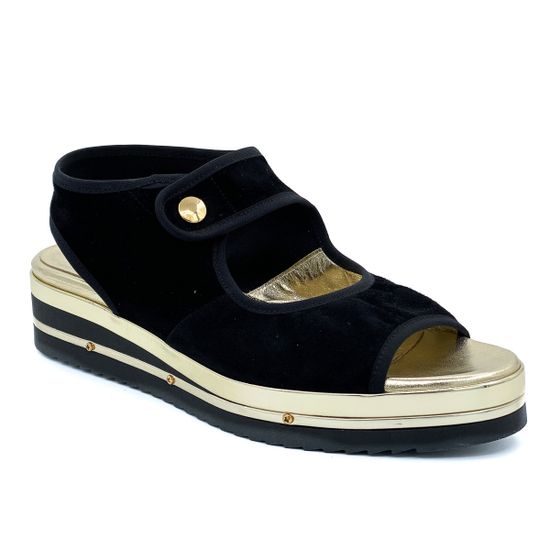 Босоножки Mara замшевые черные - фото 2, 