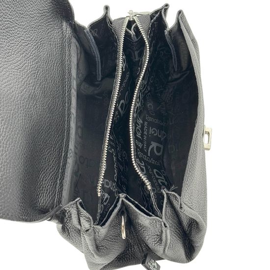 Сумка кросс-боди Renato Angi черная кожаная - фото 5, 3453501 RA NERO