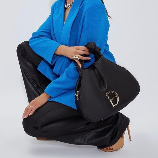 Сумка Di Gregorio черная кожаная - фото 3, 