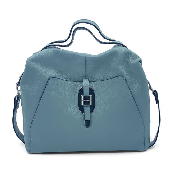 Сумка Di Gregorio синяя кожаная - фото 1, 