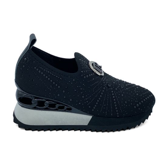 Кроссовки Ilasio Renzoni кожа и текстиль стрейч черные - фото 1, 