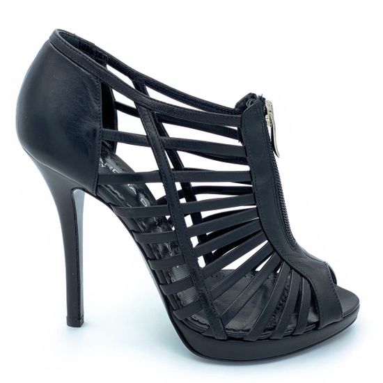 Босоножки Gerardino di Maggio черные кожаные - фото 1, 