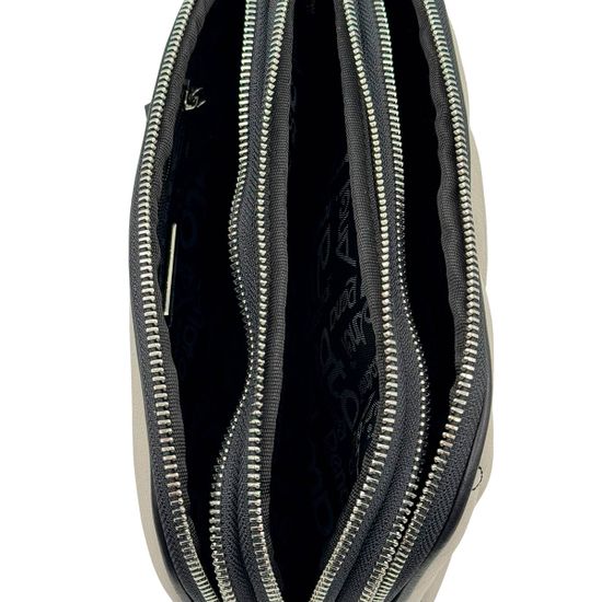 Сумка кросс-боди Renato Angi кожаная стеганная светло-серая - фото 6, 2604936 RA GRIGIO