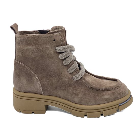 Ботинки Tiffi бежевые замшевые на шерсти - фото 1, A418 TI COCCO