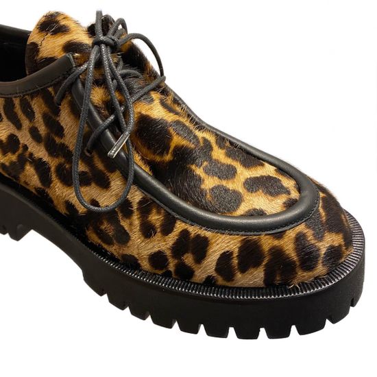 Полуботинки Mimmu черно-коричневые пони демисезонные - фото 6, E007E2 MIM LEO