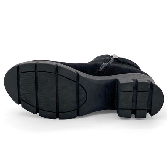 Ботинки Cover черные замшевые на байке - фото 4, 