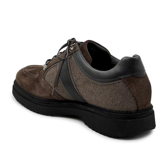 Полуботинки GIAMPIERONICOLA коричневые замша/кожа на байке - фото 3, A43685B GPN MORO