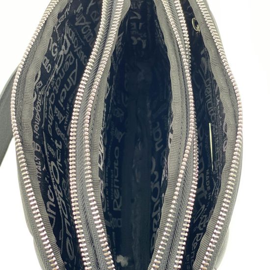 Сумка кросс-боди Renato Angi черная кожаная - фото 6, 