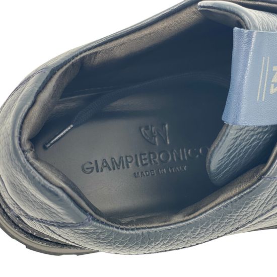 Ботинки Giampieronicola синие кожаные демисезонные - фото 7, 