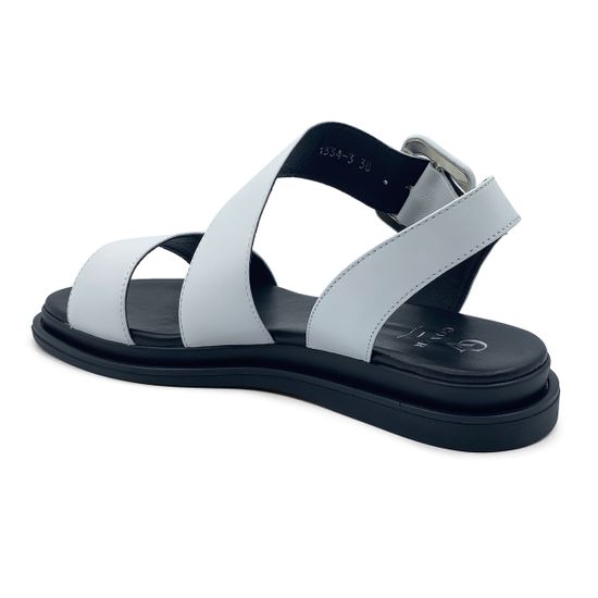 Босоножки CV COVER белые кожаные - фото 3, 1334-3 COV BIANCO