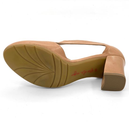 Полуботинки Pas de Rouge летние кожаные коричневые - фото 4, G822 TALPA ROU