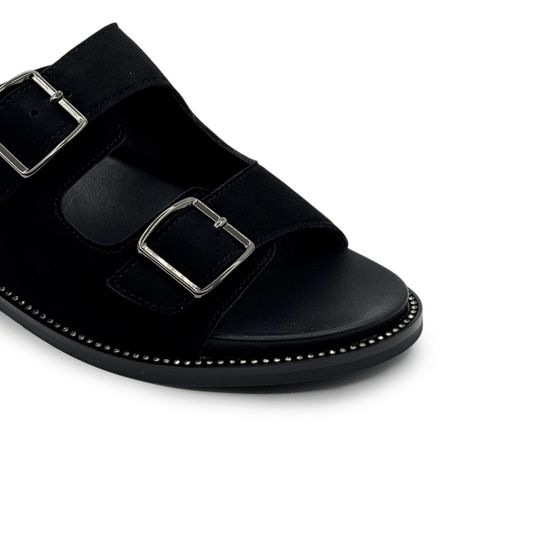 Сабо женские CV COVER черные замшевые - фото 6, 835-1 COV NERO