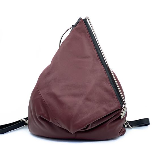 Рюкзак Renato Angi бордовый кожаный - фото 1, 