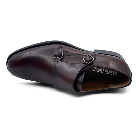 Лоферы Монки Mario Bruni кожаные коричневые - фото 5, 60687MB