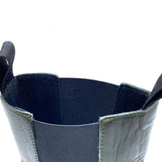 Ботинки челси Mimmu зеленые кожаные демисезонные - фото 7, E502E3 MIM VERDE