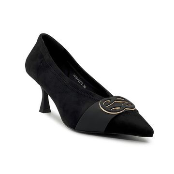 Туфли TUFFONI черные замшевые стрейч - фото 2, 1425012TVL TUF NERO