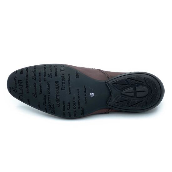 Туфли Ernesto Dolani коричневые кожаные - фото 4, 