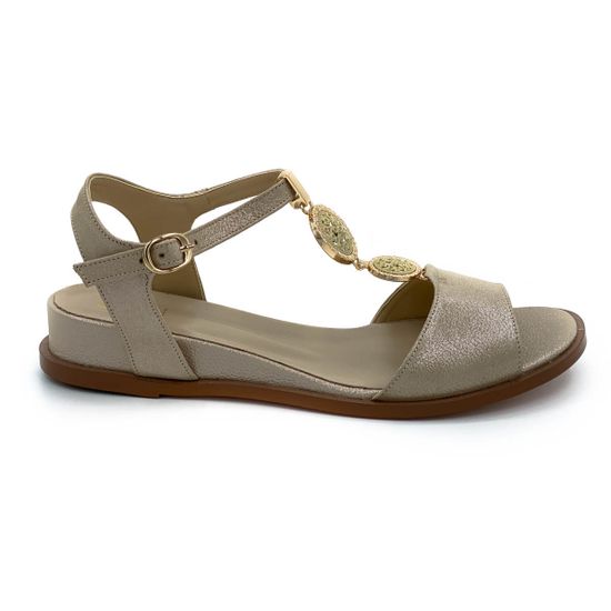 Босоножки Cover бежевые кожаные - фото 1, 