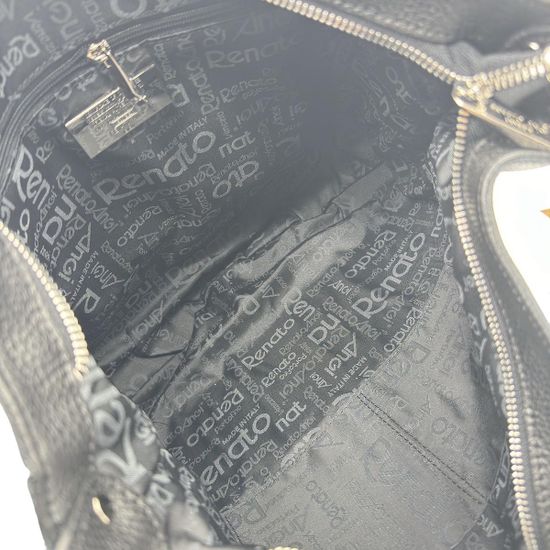 Сумка Renato Angi черная кожаная - фото 5, 3254001 RA NERO