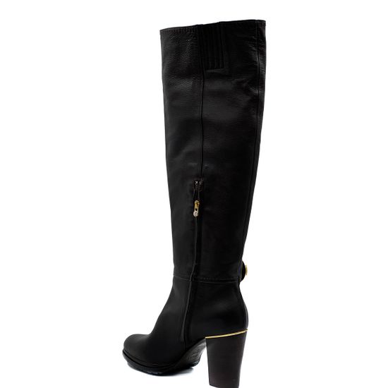 Сапоги Mara коричневые кожаные демисезонные - фото 3, 