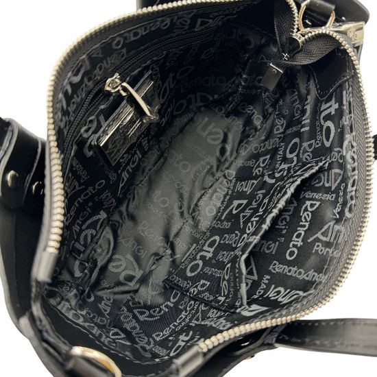 Сумка Renato Angi черная кожаная - фото 5, 3255206 RA NERO