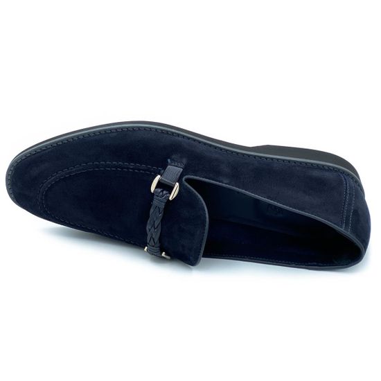 Лоферы Giampieronicola синие замшевые - фото 5, 