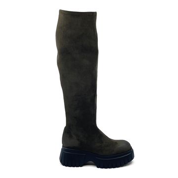 Сапоги Fru.It зеленые замшевые демисезонные - фото 1, 8450 FR BOSCO