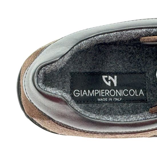 Полуботинки GIAMPIERONICOLA коричневые замша/кожа на байке - фото 7, A43685B GPN MORO