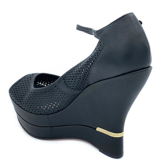 Босоножки Giorgio Piergentili черные кожаные - фото 3, 