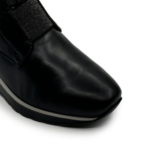 Ботинки Donna Soft черные кожаные на меху 2025 - фото 6, DS1618M DS 2025