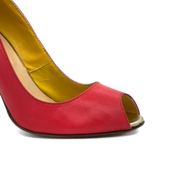 Туфли Ilian Fossa красные кожаные - фото 6, 