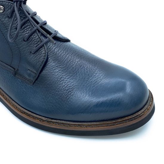 Ботинки Mario Bruni синие кожаные МЕХ - фото 6, 13950 MB BLI