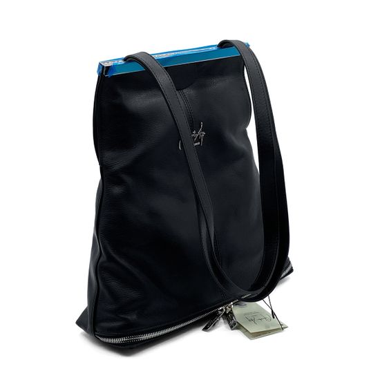 Сумка Renato Angi черная кожаная - фото 2, 3009481 RA NERO