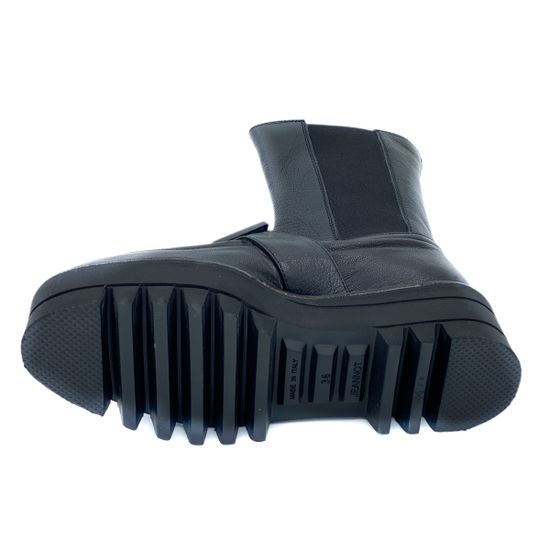 Ботинки Jeannot черные кожаные демисезонные - фото 4, HJ545F JN NERO