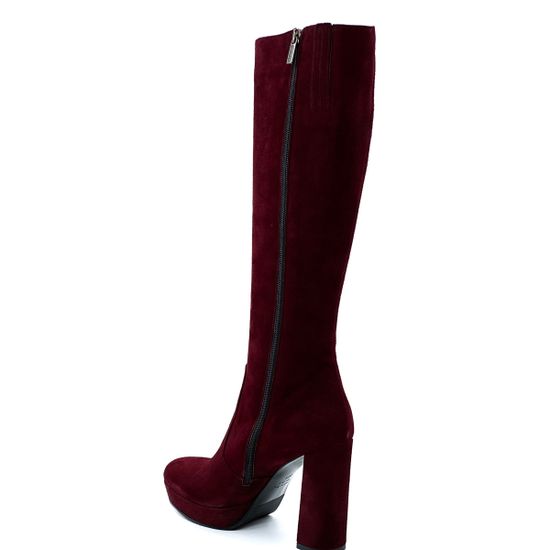 Сапоги Rosso Nero бордо  замшевые демисезонные - фото 3, 4150 RN BORDO