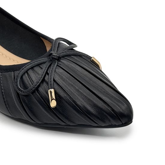 Балетки женские TUFFONI кожаные черные - фото 6, 2425002LL TUF