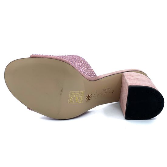 Сабо Gianni Renzi розовые замшевые - фото 4, RA1060B GR