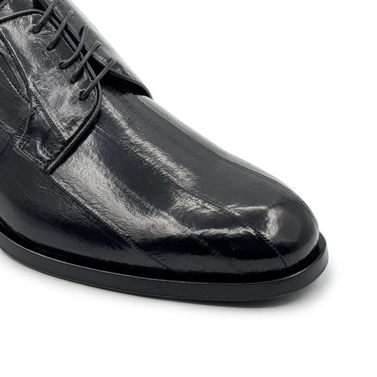 Туфли Barcly черные из кожи угря - фото 6, 79052 BAR NERO