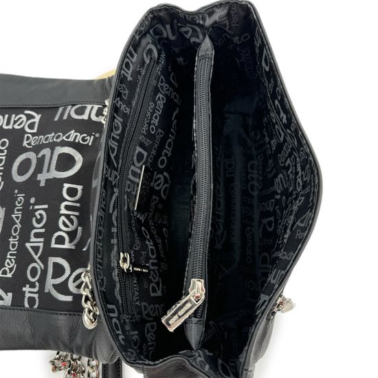 Сумка Renato Angi черная кожаная - фото 5, 3203511 RA NERO