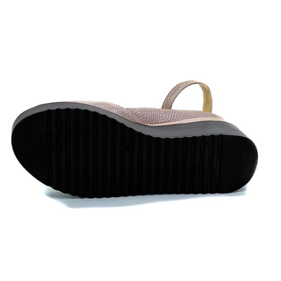 Босоножки Cover бронзовые кожаные - фото 4, 