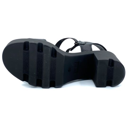 Босоножки Jeannot черные кожаные - фото 4, 