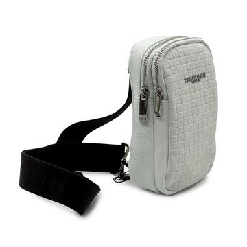 Сумочка кросс-боди Renato Angi белая кожаная плетенная - фото 2, 3454117 RA BIANCO