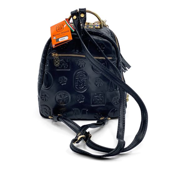 Рюкзак женский Marino Orlandi кожаный черный - фото 3, 4827 MO NERO