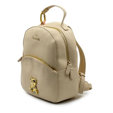 Рюкзак Braccialini бежевый кожаный - фото 2, B18524 BRA BEIGE