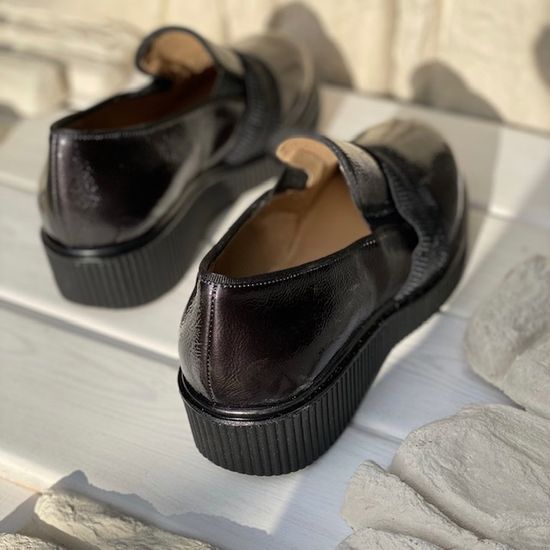 Полуботинки Donna Soft черные наплак демисезонные - фото 10, DS1241 DS FUMO