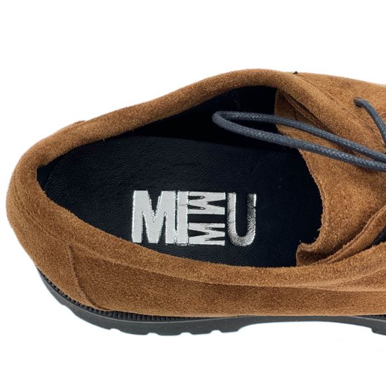 Полуботинки Mimmu коричневые замшевые демисезонные - фото 7, E007E2 MIM FOX