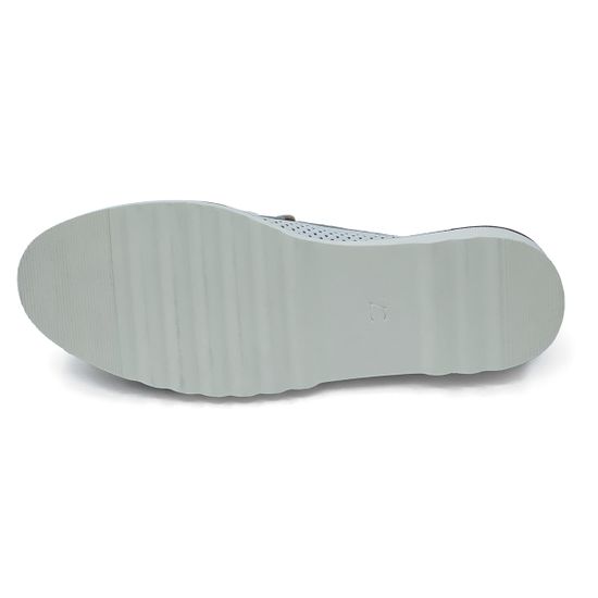 Лоферы Donna Soft белые кожаные с перфорацией - фото 4, DS1753 DS