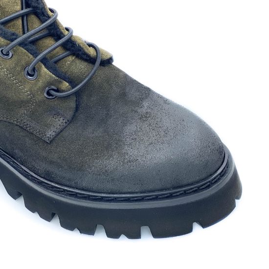 Ботинки Fru.it зеленые замшевые МЕХ - фото 6, 7719M FR VERDE