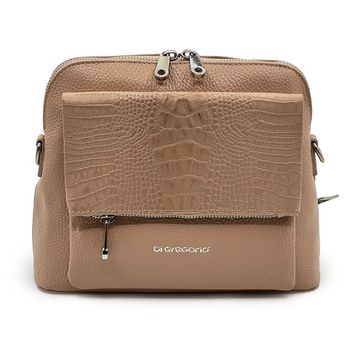 Клатч Di Gregorio розовый кожаный - фото 1, 8680 DG ROSE