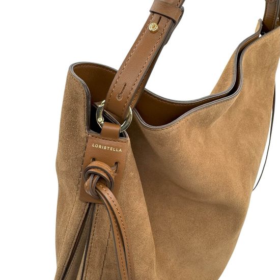 Сумка Loristella рыжая замшевая - фото 4, 3032 LS CUOIO